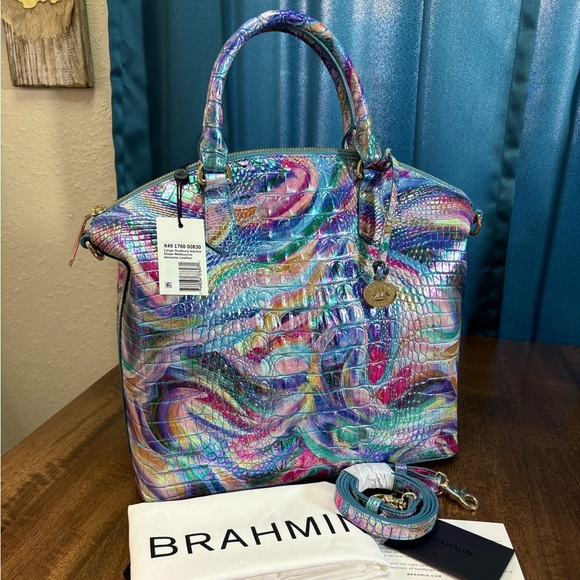 Brahmin NWT Lrg. Duxbury - Elope - Iridescent - Artistic/Whimsical - Picture 12 of 15